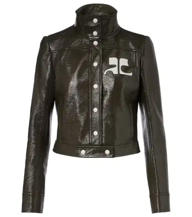 Courrèges Courrèges Cotton-blend vinyl jacket | Thumbnail 1