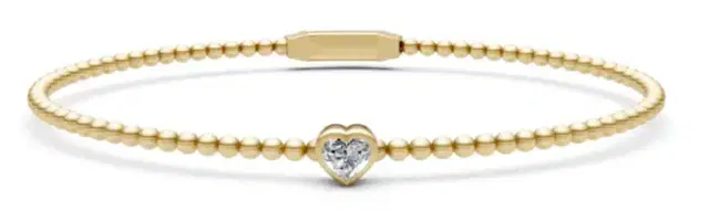 Wish Fine Jewelry 0.29ct Diamond 14K Gold Bangle Bracelet