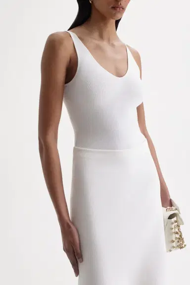 Scanlan Theodore Knit V Neck Singlet | Thumbnail 2 Scanlan Theodore Knit V Neck Singlet | Thumbnail 2
