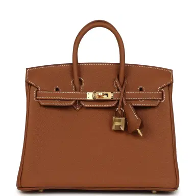 HERMÈS Hermes Birkin 25 Gold Togo Gold Hardware | Thumbnail 1 HERMÈS Hermes Birkin 25 Gold Togo Gold Hardware | Thumbnail 1