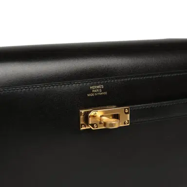 HERMÈS Hermes Kelly Wallet To Go Rock Black Box Gold Hardware | Thumbnail 8 HERMÈS Hermes Kelly Wallet To Go Rock Black Box Gold Hardware | Thumbnail 8