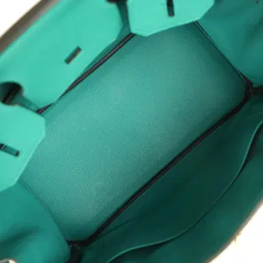 HERMÈS Pre-owned Hermes Birkin 30 Vert Verone Togo Gold Hardware | Thumbnail 8 HERMÈS Pre-owned Hermes Birkin 30 Vert Verone Togo Gold Hardware | Thumbnail 8