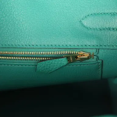 HERMÈS Pre-owned Hermes Birkin 30 Vert Verone Togo Gold Hardware | Thumbnail 9 HERMÈS Pre-owned Hermes Birkin 30 Vert Verone Togo Gold Hardware | Thumbnail 9