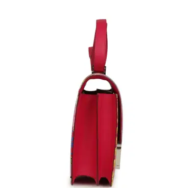 HERMÈS Pre-owned Hermes Constance 24 "Marble Silk" Rose Mexico Swift Palladium Hardware | Thumbnail 3