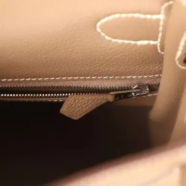 HERMÈS Pre-owned Hermes Kelly Retourne 28 Etoupe Togo Palladium Hardware | Thumbnail 9 HERMÈS Pre-owned Hermes Kelly Retourne 28 Etoupe Togo Palladium Hardware | Thumbnail 9