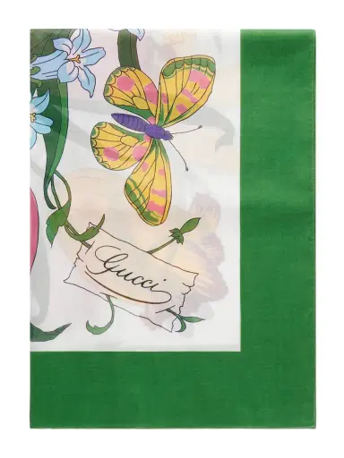 Gucci Floral-print Cotton Scarf | Thumbnail 1