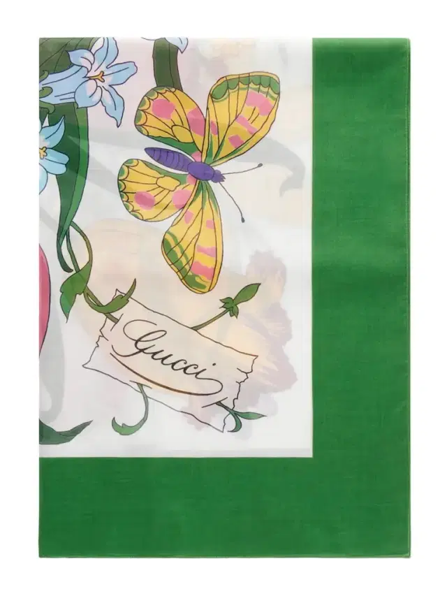 Floral-print Cotton Scarf