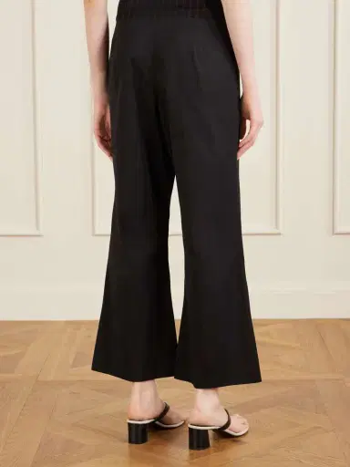 Khaite Walter Cotton And Silk-blend Flared Pants | Thumbnail 4