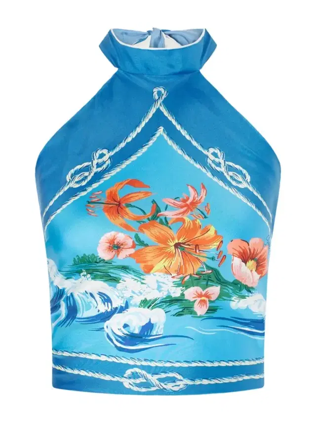 Printed Silk-twill Tank Printed Silk-twill Tank