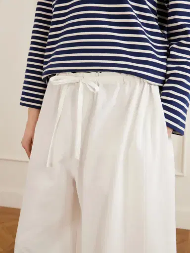 Les Vacances D’Irina The Pantaloons Cotton-poplin Wide-leg Pants | Thumbnail 5