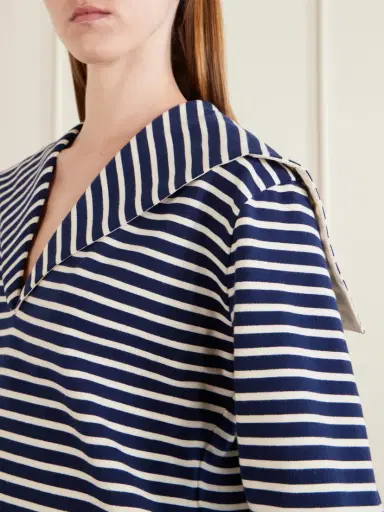 Les Vacances D’Irina Seaman Striped Cotton-jersey Blouse | Thumbnail 4 Les Vacances D’Irina Seaman Striped Cotton-jersey Blouse | Thumbnail 4