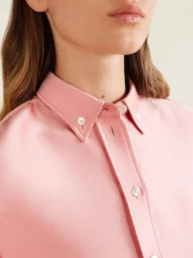 Calvin Klein Collection Sophie Satin Shirt | Thumbnail 5 Calvin Klein Collection Sophie Satin Shirt | Thumbnail 5