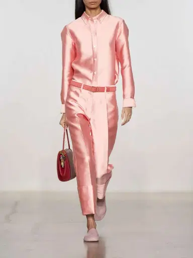 Calvin Klein Collection Sophie Satin Shirt | Thumbnail 6 Calvin Klein Collection Sophie Satin Shirt | Thumbnail 6