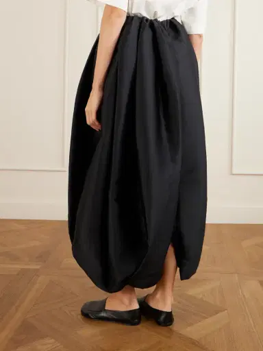 Calvin Klein Collection Gathered Duchesse Satin Maxi Skirt | Thumbnail 3 Calvin Klein Collection Gathered Duchesse Satin Maxi Skirt | Thumbnail 3