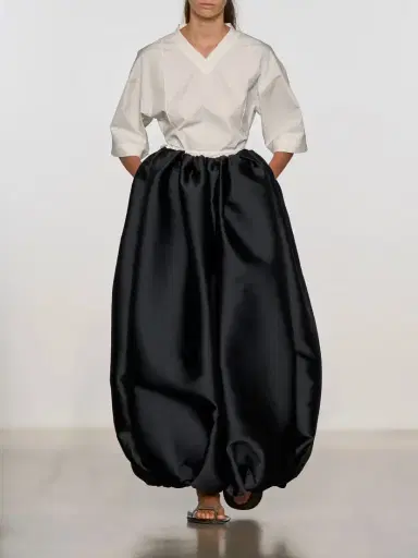 Calvin Klein Collection Gathered Duchesse Satin Maxi Skirt | Thumbnail 5 Calvin Klein Collection Gathered Duchesse Satin Maxi Skirt | Thumbnail 5