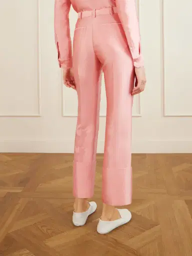 Calvin Klein Collection Eva Satin Straight-leg Cropped Pants | Thumbnail 3 Calvin Klein Collection Eva Satin Straight-leg Cropped Pants | Thumbnail 3