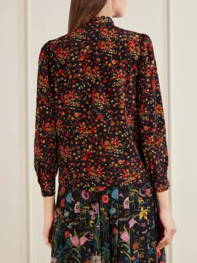 Gucci Floral-print Silk-crepe Shirt | Thumbnail 4