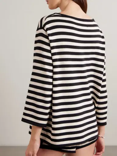 Posse Darcy Striped Pima Cotton Top | Thumbnail 3