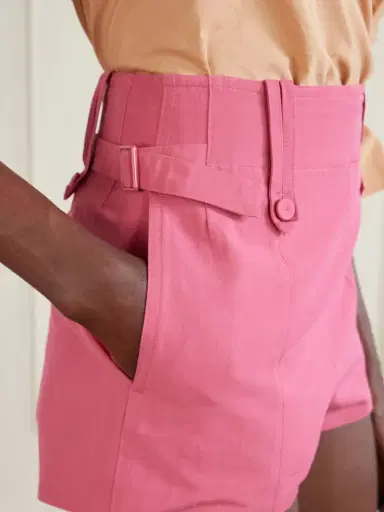 Chloé Linen And Cotton-blend Shorts | Thumbnail 5