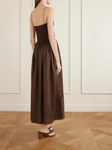 Matteau Shirred Organic Cotton Midi Dress | Thumbnail 3