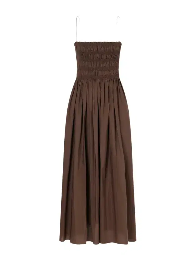 Matteau Shirred Organic Cotton Midi Dress
