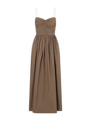 Matteau Gathered Organic Cotton-poplin Midi Dress | Thumbnail 1