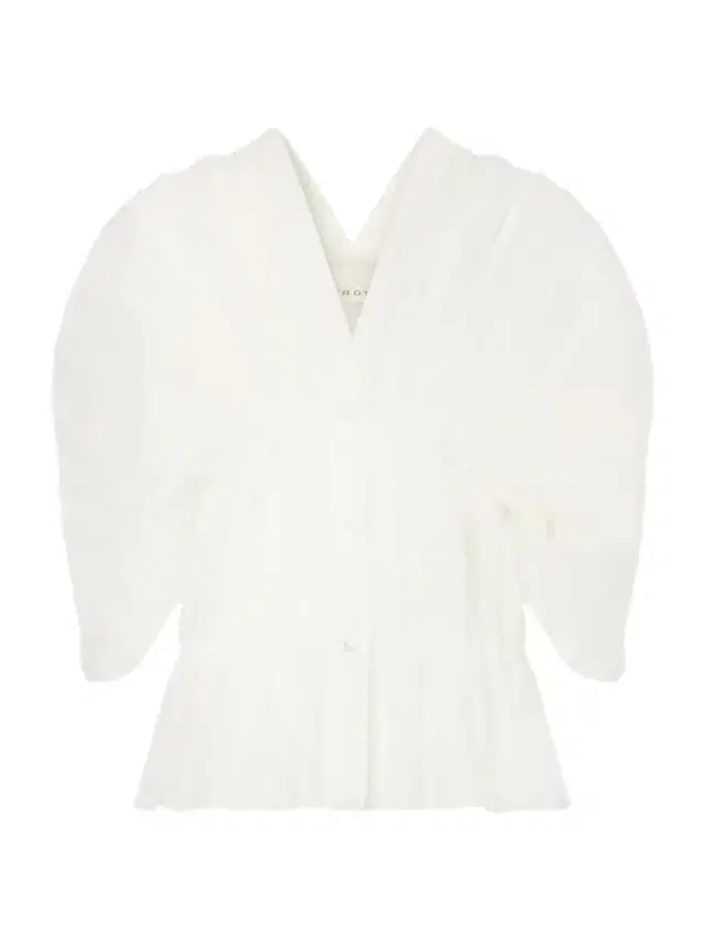 Santos Pleated Ruffled Silk-organza Blouse