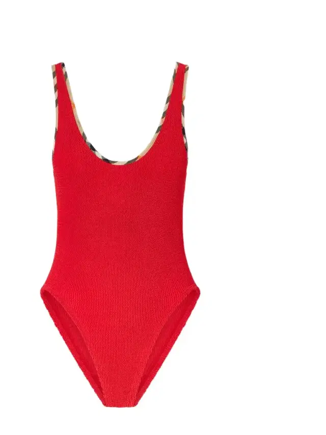 + Hunza G Faye Checked Original Crinkle™ Swimsuit