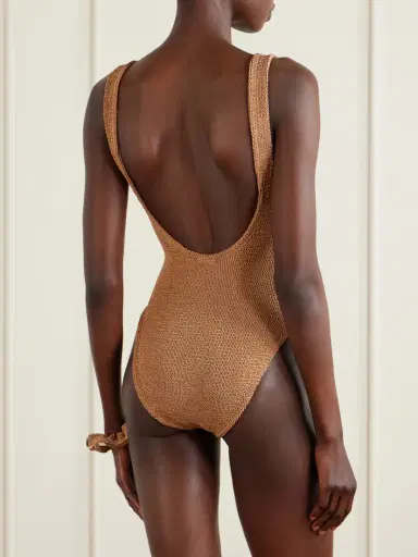Burberry + Hunza G Domino Original Crinkle™ Swimsuit | Thumbnail 3