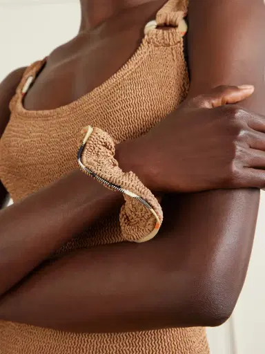 Burberry + Hunza G Domino Original Crinkle™ Swimsuit | Thumbnail 5