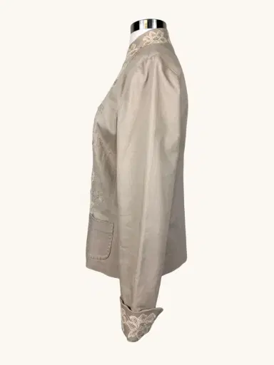 Jen Wonders Studio Beige Embroidered Blazer | Thumbnail 13 Jen Wonders Studio Beige Embroidered Blazer | Thumbnail 13