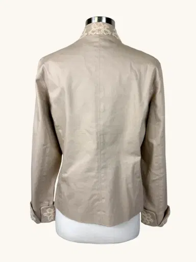 Jen Wonders Studio Beige Embroidered Blazer | Thumbnail 14 Jen Wonders Studio Beige Embroidered Blazer | Thumbnail 14