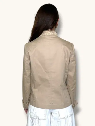 Jen Wonders Studio Beige Embroidered Blazer | Thumbnail 9 Jen Wonders Studio Beige Embroidered Blazer | Thumbnail 9