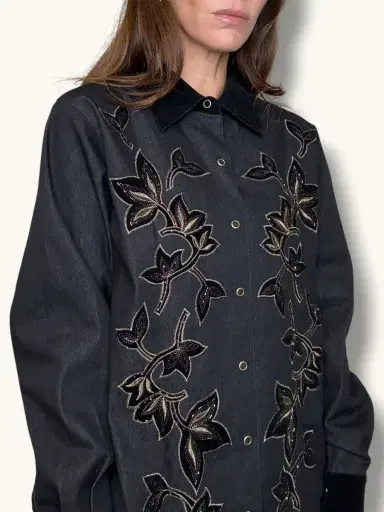 Jen Wonders Studio Embroidered Denim Jacket | Thumbnail 4