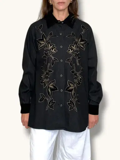 Jen Wonders Studio Embroidered Denim Jacket | Thumbnail 6