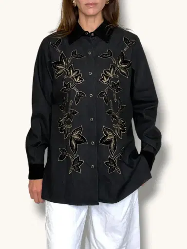 Jen Wonders Studio Embroidered Denim Jacket | Thumbnail 7