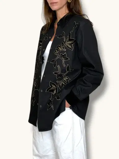 Jen Wonders Studio Embroidered Denim Jacket | Thumbnail 8