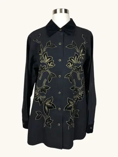 Jen Wonders Studio Embroidered Denim Jacket | Thumbnail 9