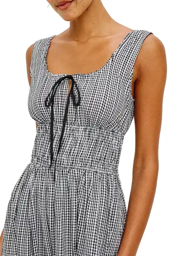 RAILS Women's Jordie Gingham Maxi Dress - Black Gingham | Thumbnail 4