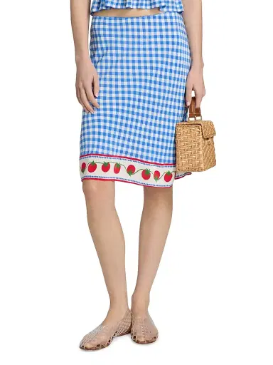 RAILS Women's Grazia Gingham A-Line Skirt - Gingham Tomatoes - Size XS | Thumbnail 3 RAILS Women's Grazia Gingham A-Line Skirt - Gingham Tomatoes - Size XS | Thumbnail 3