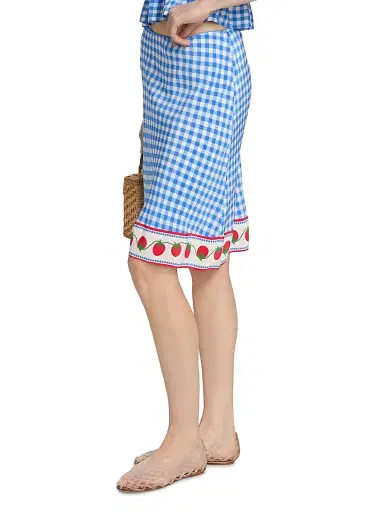 RAILS Women's Grazia Gingham A-Line Skirt - Gingham Tomatoes - Size XS | Thumbnail 4 RAILS Women's Grazia Gingham A-Line Skirt - Gingham Tomatoes - Size XS | Thumbnail 4