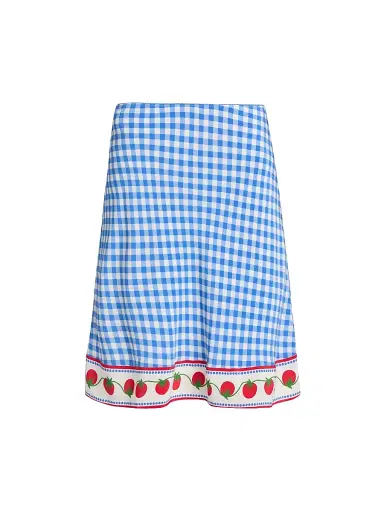 RAILS Women's Grazia Gingham A-Line Skirt - Gingham Tomatoes - Size XS | Thumbnail 1 RAILS Women's Grazia Gingham A-Line Skirt - Gingham Tomatoes - Size XS | Thumbnail 1