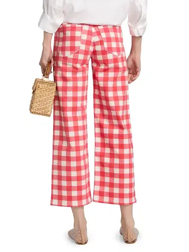 RAILS Women's Getty Gingham Wide-Leg Crop Jeans | Thumbnail 5 RAILS Women's Getty Gingham Wide-Leg Crop Jeans | Thumbnail 5