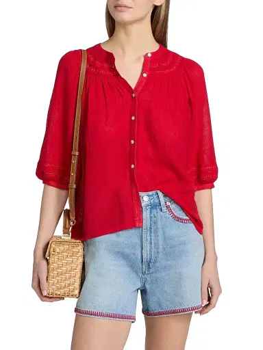 RAILS Women's Theia Linen-Blend Top | Thumbnail 3 RAILS Women's Theia Linen-Blend Top | Thumbnail 3
