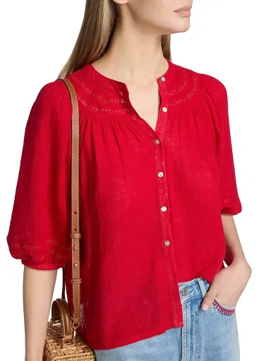 RAILS Women's Theia Linen-Blend Top | Thumbnail 6 RAILS Women's Theia Linen-Blend Top | Thumbnail 6