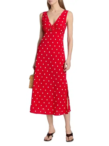 RAILS Women's Terena Polka-Dot A-Line Midi-Dress - Rossa | Thumbnail 3 RAILS Women's Terena Polka-Dot A-Line Midi-Dress - Rossa | Thumbnail 3