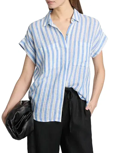 RAILS Women's Cito Striped Linen-Blend Shirt | Thumbnail 3 RAILS Women's Cito Striped Linen-Blend Shirt | Thumbnail 3