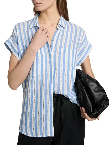 RAILS Women's Cito Striped Linen-Blend Shirt | Thumbnail 6 RAILS Women's Cito Striped Linen-Blend Shirt | Thumbnail 6