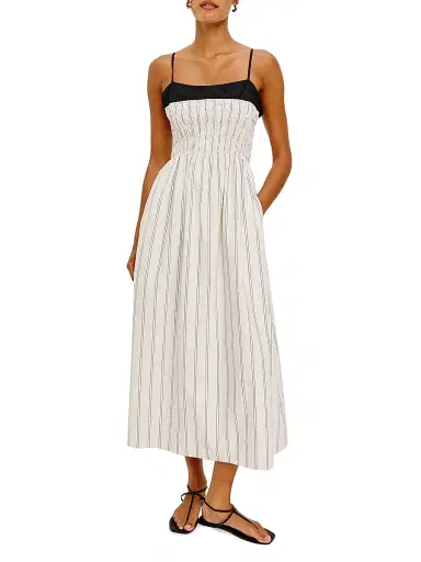 RAILS Women's Primrose Striped Cotton Smocked Midi-Dress - Palma Stripe | Thumbnail 2 RAILS Women's Primrose Striped Cotton Smocked Midi-Dress - Palma Stripe | Thumbnail 2