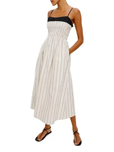 RAILS Women's Primrose Striped Cotton Smocked Midi-Dress - Palma Stripe | Thumbnail 3 RAILS Women's Primrose Striped Cotton Smocked Midi-Dress - Palma Stripe | Thumbnail 3